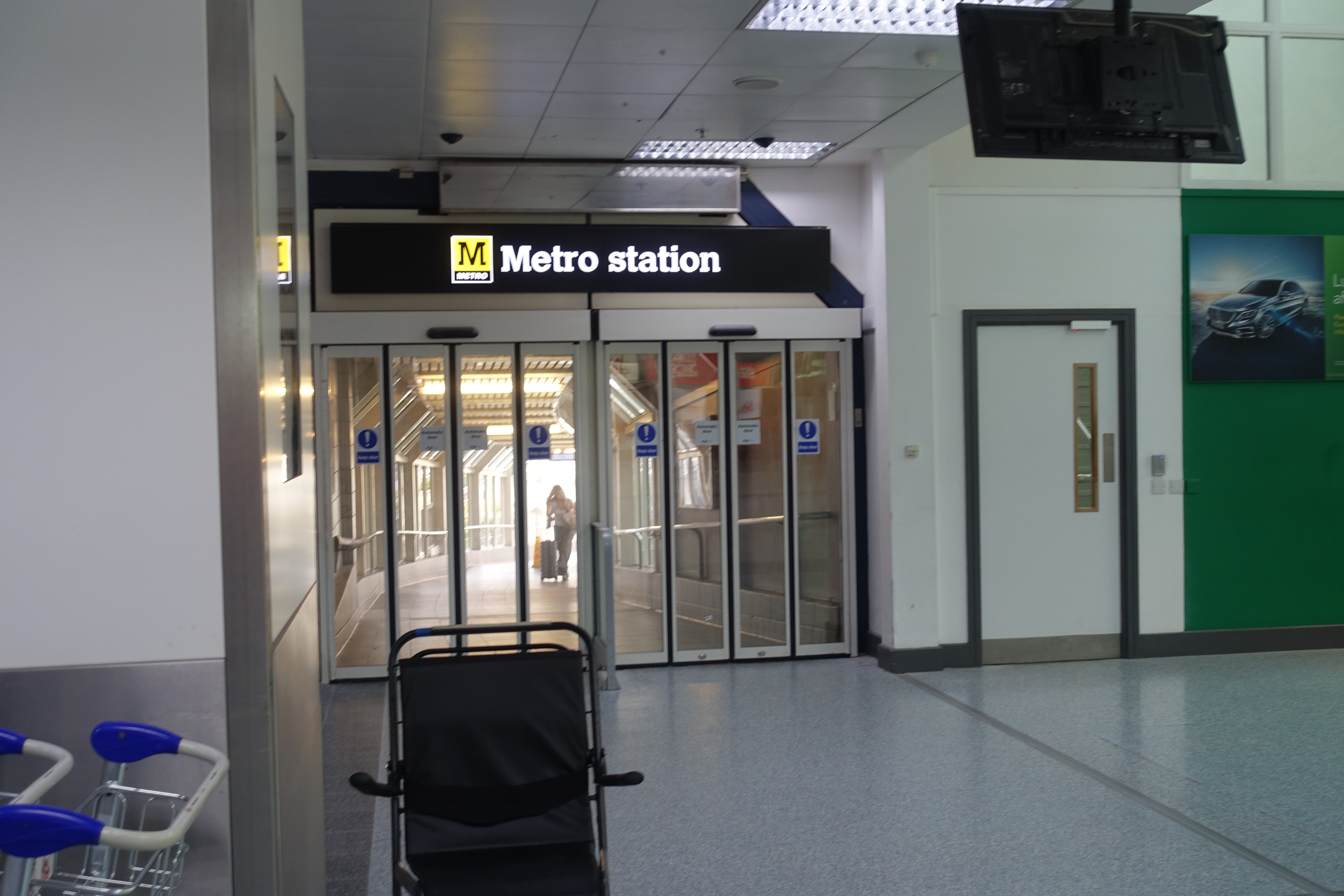 イギリス・ニューカッスル空港から市内までの地下鉄(メトロ)での行き方